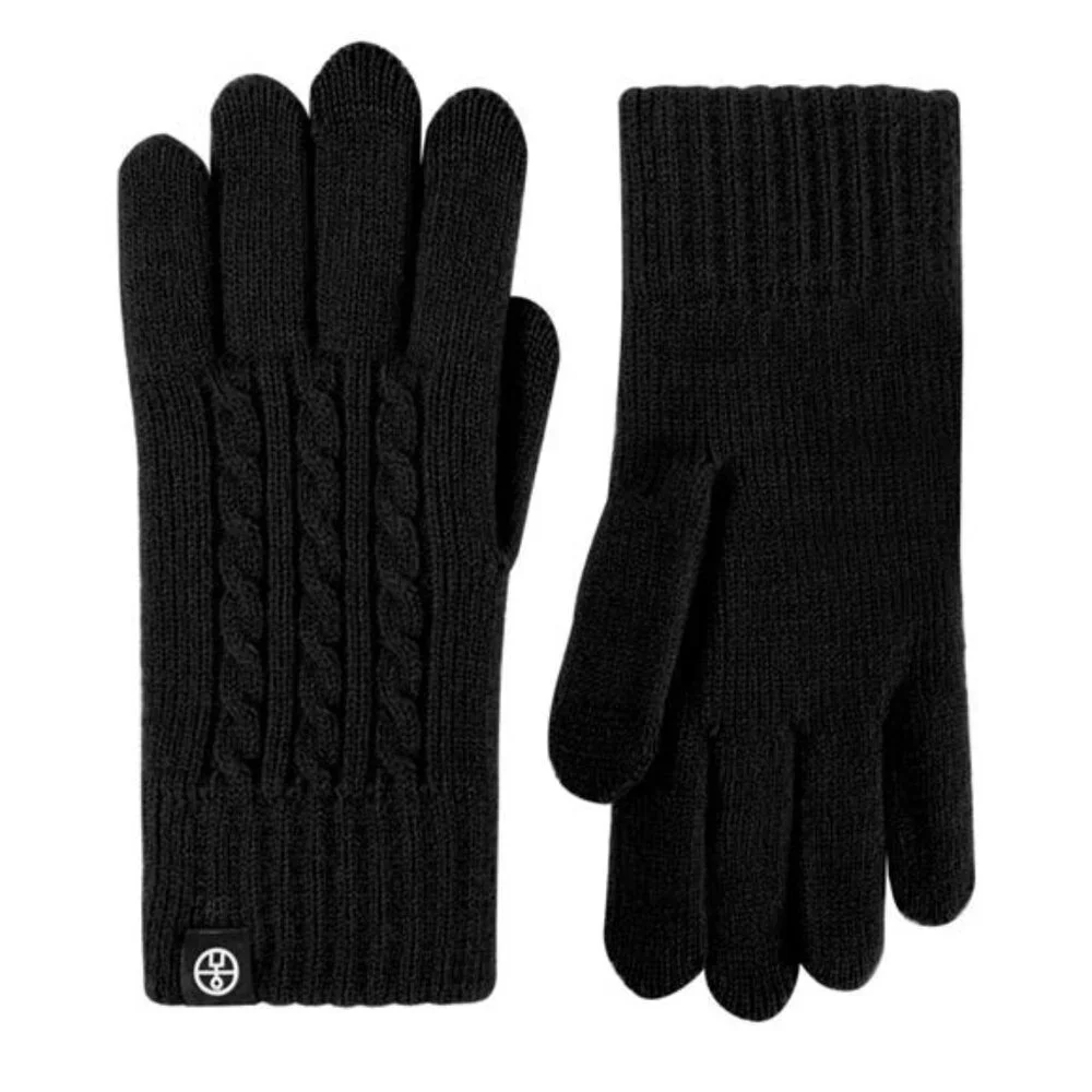 Cable Knit Touchscreen Gloves